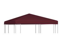 Gazebo Top Cover Bordeaux 3x3m Polyester PVC Coated 310g/m² Waterproof HeavyDuty