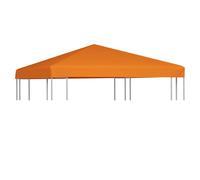 Gazebo Top Cover Orange 3x3m Polyester PVC Coated 310g/m² Water Resistant UV50+