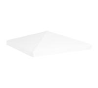 Gazebo Top Cover White 3 x 3 m. 270g/m2 PVC-Coated Polyester Reinforced Corners