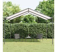 Gazebo White 4 X 4 X 2.6 M Steel And Polyester