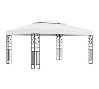 Gazebo with Double Roof 3x4 m White Berkfield Home White One Size