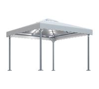 Gazebo with LED String Lights Garden Pavilion Sunshade Canopy Aluminium vidaXL