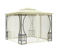 vidaXL Gazebo with Nets 400cm Anthracite Outdoor Canopy Shelter Party Tent