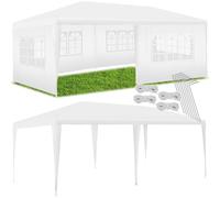 Gazebo with Sides Garden Metal Pergola Hot Tub Camping Waterproof Shelter 6x3m