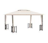 (anthracite, 3 x 4 m) vidaXL Gazebo with Sidewalls & Double Roof Tent Multi Colours 3x3 m/3x4 m