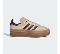 adidas Originals Womens Gazelle Bold Trainers - Beige, Cream White/Maroon/Magic Beige, Size 5, Women Cream White/Maroon/Magic Beige