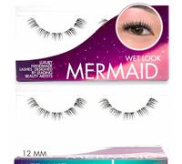 GAZELLE Luxury Eyelash Cluster Mermaid Wet Look Natural Eyelash Cluster 12mm Wispy Eyelash Cluster High Volume Shiny Finish Korean Silk PBT DIY Application