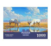 Gazelle Mongolia Wild1000Pieces JigsawPuzzlesAnimal ForAdult Colourful Brainteasing Age12+byth ThemeFlowersandBirds Fun, Challenging 70x50cm/1000pcs