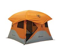 Gazelle T4 Tents Hub Tent, Easy to Install 90 Seconds, Waterproof, UV Resistant, Removable Floor, Large Storage Options, 4 People, Sunset Orange, 78" x 95" x 95"