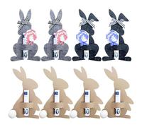 GAZIL 8-Piece Easter Bunny Money Gift Set, Felt Easter Bunny Packaging for Easter, Cute Packaging for Cash Gifts with Pom-Poms and Bows, Creative Easter Decoration