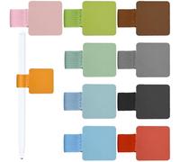 GAZIL Set of 10 Self-Adhesive Pen Loops for Notebooks, Elastic Pen Holder Made of PU Leather, Pen Holder for Calendars, Diaries, Tablets