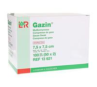 Gazin Sterile Compresses 7.5 x 7.5 cm 8-Ply Pack of 50 x 2