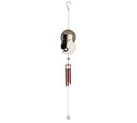 Gazing Cats Moonlit Windchime Delight