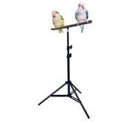 Gazocua Bird Stand for the Cage, Adjustable and Foldable Tripod Base as a Habitat, Perch for Birds, for Pet Training, at Home, Indoor and Outdoor Use and in the Garden