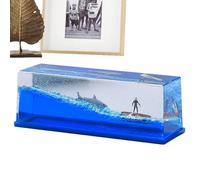 Gazocua Cruise Ship Fluid Drift Bottle, Unsinkable Boat, Table Decoration for Cruise Ships, Liquid Wave Ship Ornament, Unsinkable Cruise Ship Toy, Nautical Decoration