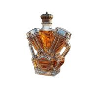 Gazocua Empty Whisky Bottle, Decorative Alcohol Decanter - Motorcycle Motor Shape Collector's Shot Container for Showcase Household Dining Room Hotels Restaurants Event Planner