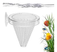 Gazocua Fish Feeder | Suction Cup Aquarium Food Container, Fish Tank Feeding Bowl - For Living Room, Table Top, Hallway, Entrance, Bedroom, Home Decoration, Home and