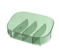 Gazocua Make-up Organiser, 4 Compartments Removable Cosmetic Bag, Lipstick Organiser - For The Bedroom, Dressing Table, Dresser, Desk, Student Room And, Green, see description, See description