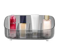 Gazocua Make-up Organiser, 4 Compartments Removable Cosmetic Bag, Lipstick Organiser - For The Bedroom, Dressing Table, Dresser, Desk, Student Room And, gray, see description, See description