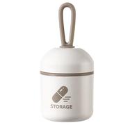 Gazocua Pill for on the go, opaque and leak-proof, travel-friendly pill box, suitable for work, student dorm, holidays, nursing home