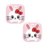 Gazocua Shower Drain Hair Catcher - 2-in-1 Silicone Bunny Funny Strainer - Cute Shower Plug for Drain, for Home, Home, Bathroom, Kitchen, Floor, Hotel, Holiday Home, Farmhouse, Restaurant