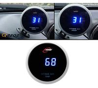 Gazoz Performance 52mm Air Intake Intercooler Temperature Gauge Meter Blue Digital LED Smoke