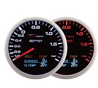 Gazoz Performance DEPO Racing 60mm. Boost Turbo Volt Oil Pressure and Oil Temperature Gauge 4 in 1