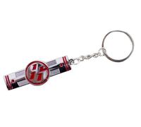 GAZOZ PERFORMANCE Interior Accessories - JDM GT 86 Piston Key Ring Keychain Metal Red/Silver Compatible with Scion FRS 86 ZN8/ZD8 2012-2024 Boyfriend Gift