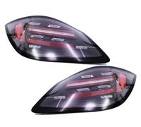 GAZOZ PERFORMANCE LED Tail Lights Sequential Turn Signals Red Bar compatible with 09-13 Boxster 987.2