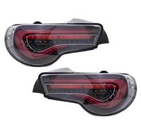 GAZOZ PERFORMANCE LED Tail Lights Valenti Sequential Signal Black Housing/Red Bar Compatible With 2013-2020 86 FRS BRZ