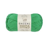 Gazzal Giza Matte 125-100% Cotton Yarn, Sport Weight, Soft & Matte Finish for Crochet & Knitting - Each Skein 50g / 125m - 5560