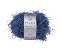Gazzal Marilyn & Merinos Light Worsted Wool - 41% Australian Merino Wool, 59% Polyamide, One Ball 50g / 88m - Suitable for Sweaters and Shawls, 5 Balls, 8274