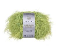 Gazzal Marilyn & Merinos Light Worsted Wool - 41% Australian Merino Wool, 59% Polyamide, One Ball 50g / 88m - Suitable for Sweaters and Shawls, 5 Balls, 8259