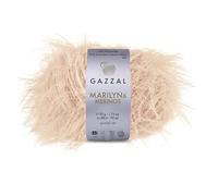 Gazzal Marilyn & Merinos Light Worsted Wool - 41% Australian Merino Wool, 59% Polyamide, One Ball 50g / 88m - Suitable for Sweaters and Shawls, 5 Balls, 8271