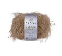 Gazzal Marilyn & Merinos Light Worsted Wool - 41% Australian Merino Wool, 59% Polyamide, One Ball 50g / 88m - Suitable for Sweaters and Shawls, 1 Ball, 8272
