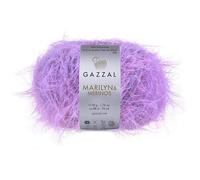 Gazzal Marilyn & Merinos Light Worsted Wool - 41% Australian Merino Wool, 59% Polyamide, One Ball 50g / 88m - Suitable for Sweaters and Shawls, 1 Ball, 8257
