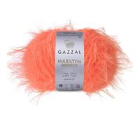 Gazzal Marilyn & Merinos Light Worsted Wool - 41% Australian Merino Wool, 59% Polyamide, One Ball 50g / 88m - Suitable for Sweaters and Shawls, 5 Balls, 8264