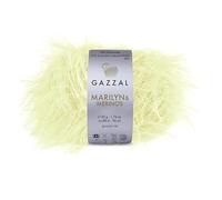Gazzal Marilyn & Merinos Light Worsted Wool - 41% Australian Merino Wool, 59% Polyamide, One Ball 50g / 88m - Suitable for Sweaters and Shawls, 1 Ball, 8262