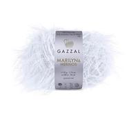 Gazzal Marilyn & Merinos Light Worsted Wool - 41% Australian Merino Wool, 59% Polyamide, One Ball 50g / 88m - Suitable for Sweaters and Shawls, 5 Balls, 8252