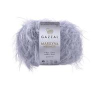 Gazzal Marilyn & Merinos Light Worsted Wool - 41% Australian Merino Wool, 59% Polyamide, One Ball 50g / 88m - Suitable for Sweaters and Shawls, 5 Balls, 8726