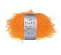 Gazzal Marilyn & Merinos Light Worsted Wool - 41% Australian Merino Wool, 59% Polyamide, One Ball 50g / 88m - Suitable for Sweaters and Shawls, 5 Balls, 8263