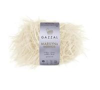 Gazzal Marilyn & Merinos Light Worsted Wool - 41% Australian Merino Wool, 59% Polyamide, One Ball 50g / 88m - Suitable for Sweaters and Shawls, 5 Balls, 8270