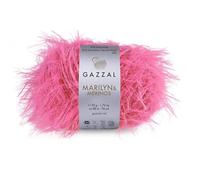 Gazzal Marilyn & Merinos Light Worsted Wool - 41% Australian Merino Wool, 59% Polyamide, One Ball 50g / 88m - Suitable for Sweaters and Shawls, 5 Balls, 8256