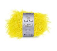 Gazzal Marilyn & Merinos Light Worsted Wool - 41% Australian Merino Wool, 59% Polyamide, One Ball 50g / 88m - Suitable for Sweaters and Shawls, 5 Balls, 8277
