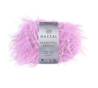 Gazzal Marilyn & Merinos Light Worsted Wool - 41% Australian Merino Wool, 59% Polyamide, One Ball 50g / 88m - Suitable for Sweaters and Shawls, 1 Ball, 8255