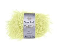 Gazzal Marilyn & Merinos Light Worsted Wool - 41% Australian Merino Wool, 59% Polyamide, One Ball 50g / 88m - Suitable for Sweaters and Shawls, 5 Balls, 8261