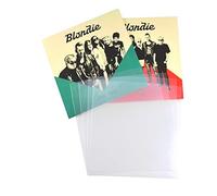 GAZZSRECORDS 100x 7 Inch Outer Vinyl Record Sleeves, 450g Gauge Polythene Plastic, Acid Free, UV Resistant, Protects Against Scuffs, Dirt, Moisture and Scratches, Dimensions: 190 mm x 187 mm