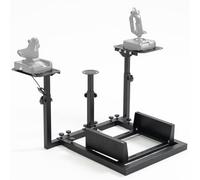 Gazzyt Flight Game cockpit Stand with Multiple Shift Lever Panels Compatible with Logitech X52 Thrustmaster Hotas Honeycomb Warthog,Not Included Throttle,Joystick and Seat