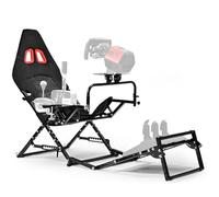 Gazzyt Foldable Racing Simulator Cockpit Compatible with Logitech G29 G920 G923/Thrustmaster T248 T300/Fanatec Direct Drive Wheels (≤10Nm),Wheel and Pedals Not Included