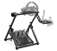 Gazzyt Foldable Racing Wheel Stand Adjustable Sim Racing Cockpit Compatible with Logitech/ Thrustmaster/Fanatec/PXN/Moza R5 R9 G29 G920 G923 T248 T300RS GT T500 Sturdy Gaming Stand,Space-Saving Design